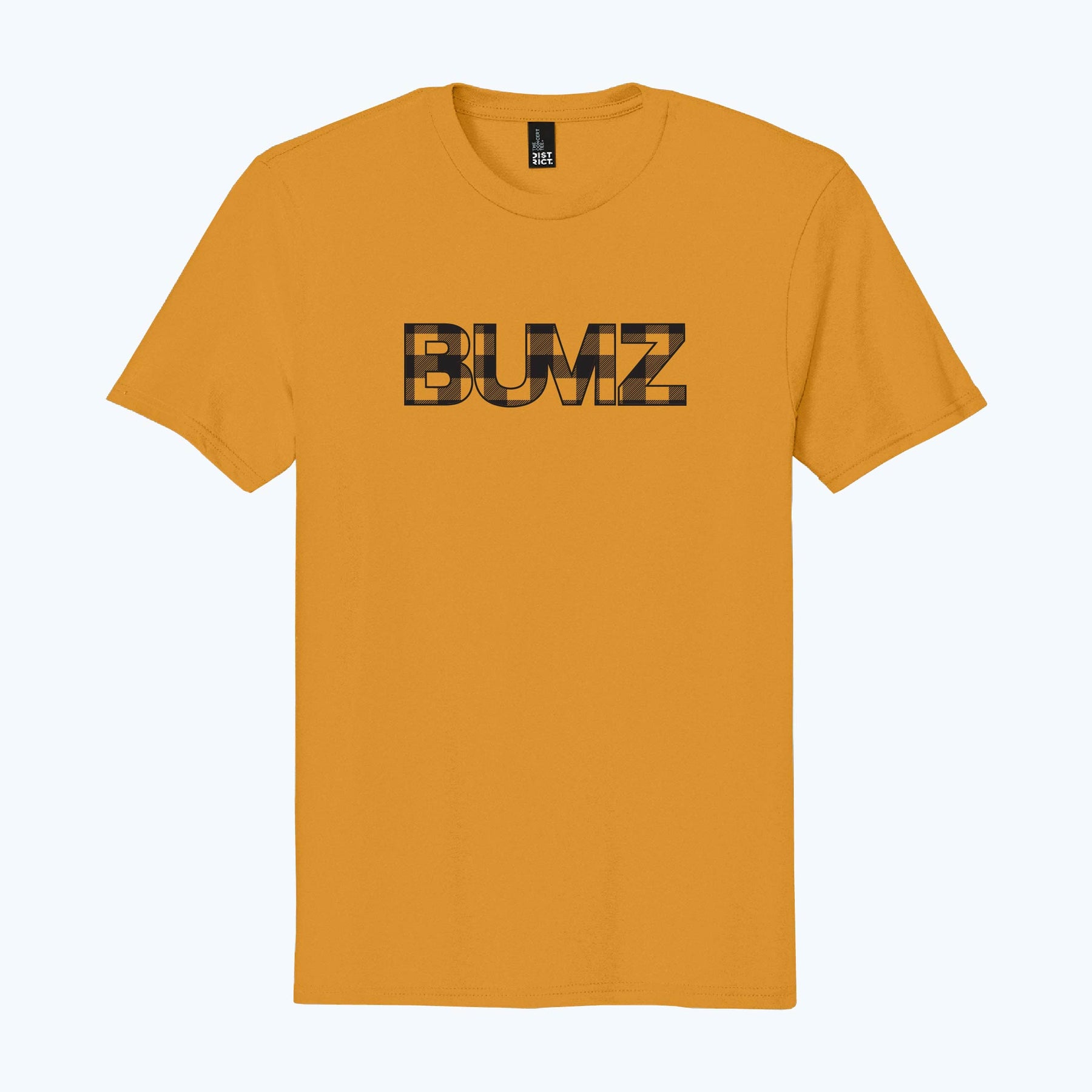 Mustang Yellow/Black Plaid Bumz Tee