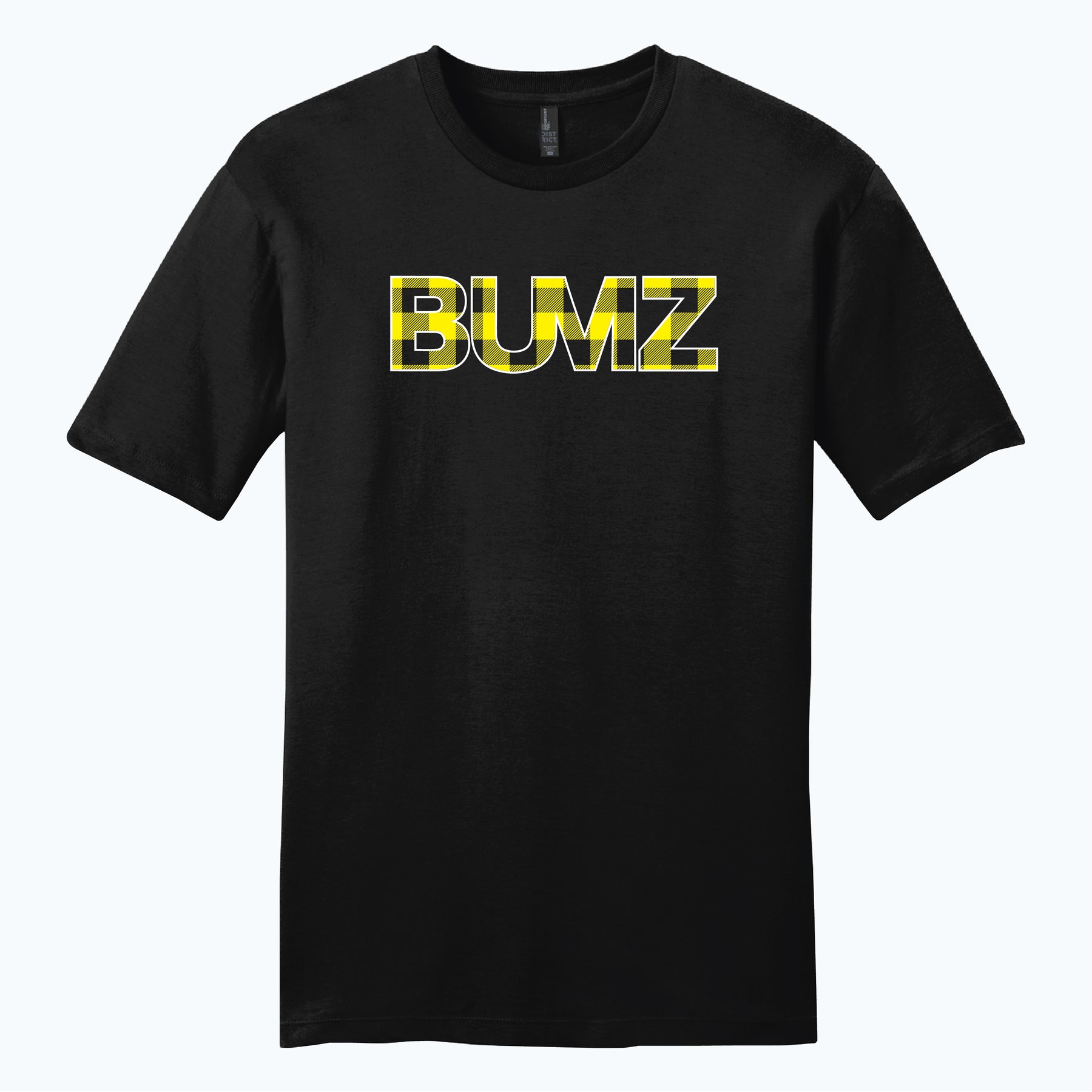 Black/Yellow Plaid Bumz Tee
