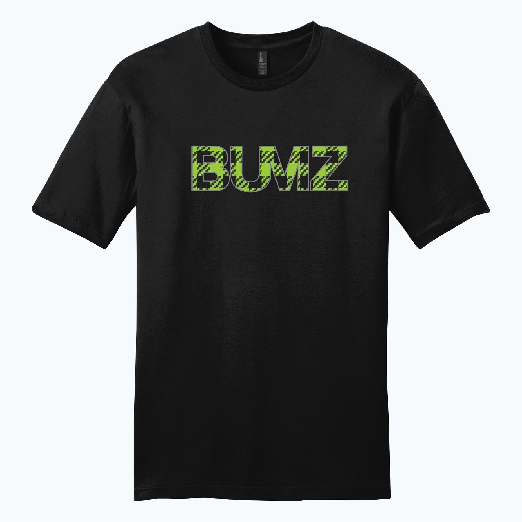 Black/Green Plaid Bumz Tee
