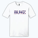 White/Blue Plaid Bumz Tee